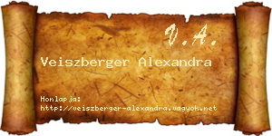 Veiszberger Alexandra névjegykártya