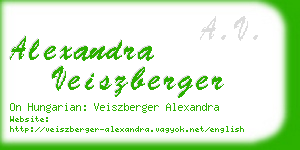 alexandra veiszberger business card